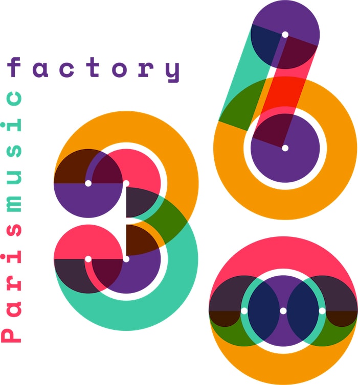 Logo du 360 Paris Music Factory, structure adhérente du Réseau MAP