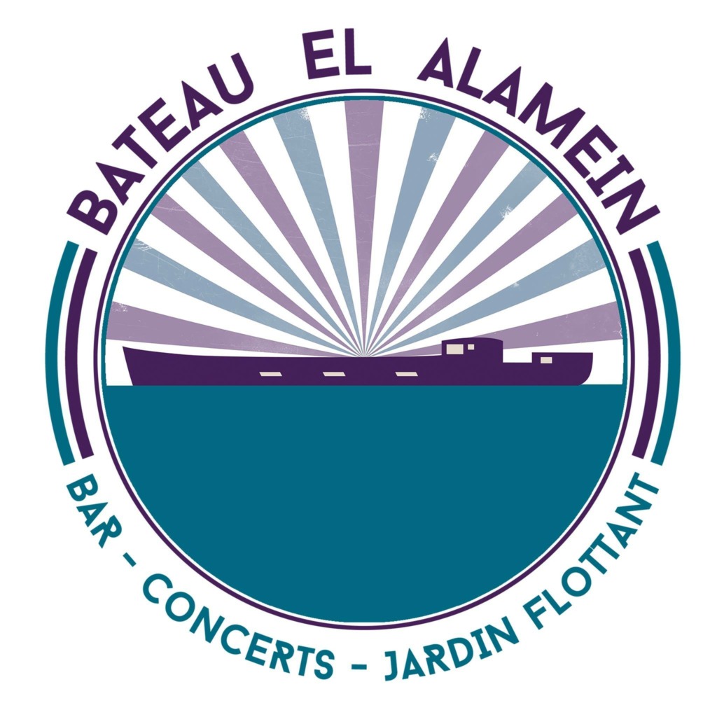 Logo du Bateau El Alamein, structure adhérente du Réseau des Musiques Actuelles de Paris.