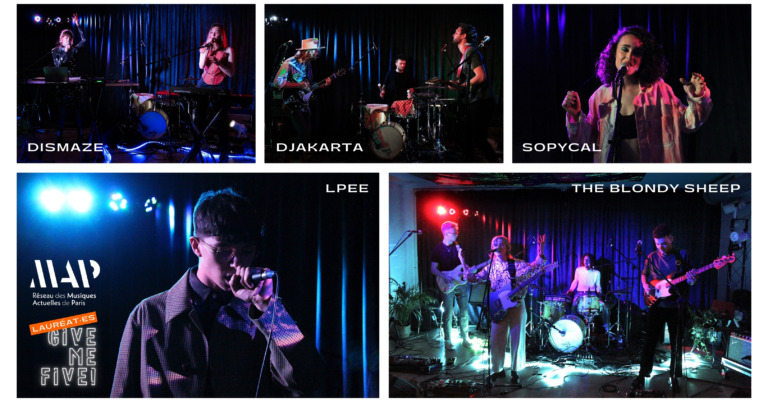 Lauréat·es GIVE ME FIVE! 2021, dispositif d'accompagnement d'artistes du Réseau MAP