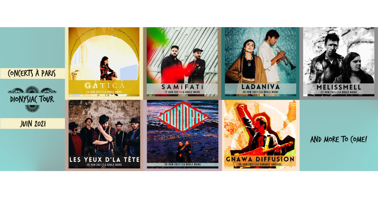 C'est le retour des concerts Dionysiac Tour, structure adhérente du Réseau MAP