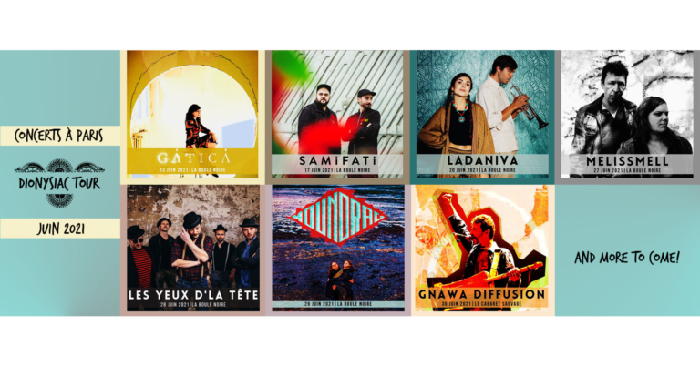 C'est le retour des concerts Dionysiac Tour, structure adhérente du Réseau MAP