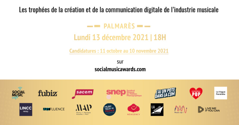 les Social Music Awards dont le Réseau MAP est partenaire reviennent pour une nouvelle édition 2021 !