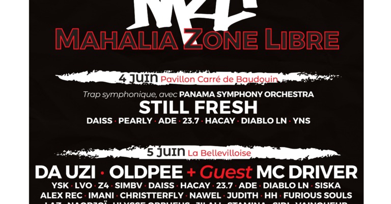 Mahalia Zone Libre - événement à la bellevilloise structure adhérente du réseau map